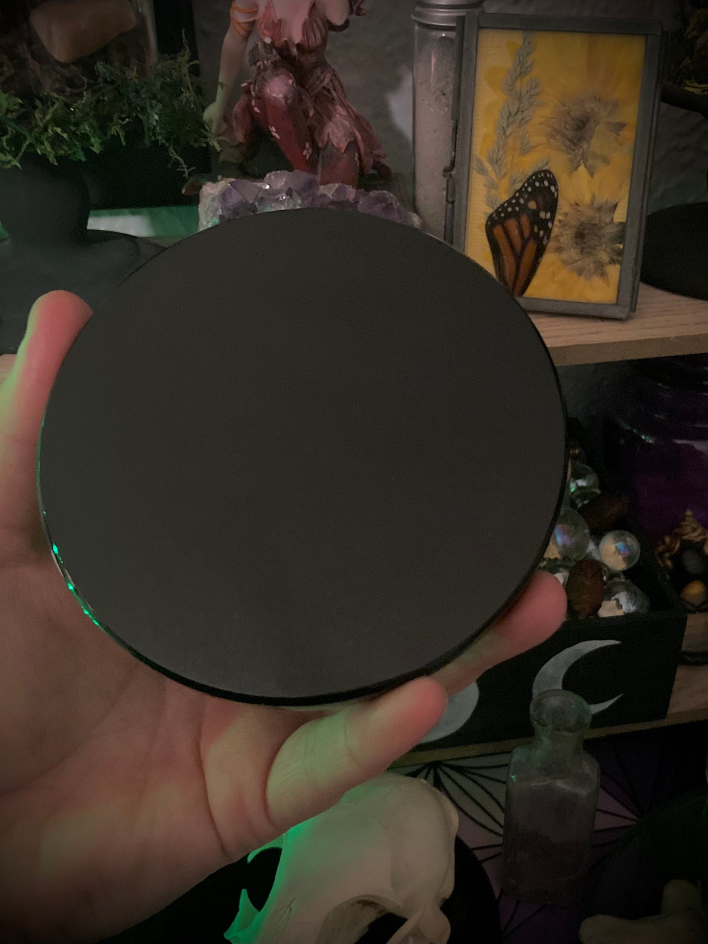 Obsidian Scrying Mirror